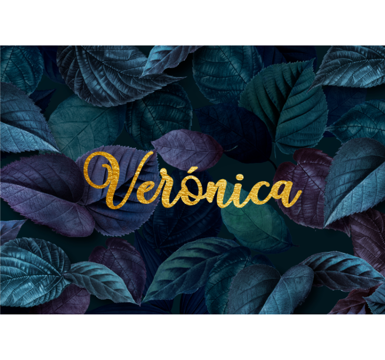 Elegant Leaf Pattern flower mural - TenStickers