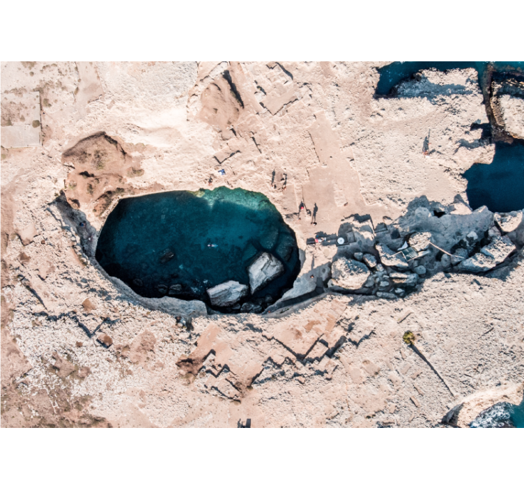 Rocky Ocean Pool nature wall mural - TenStickers