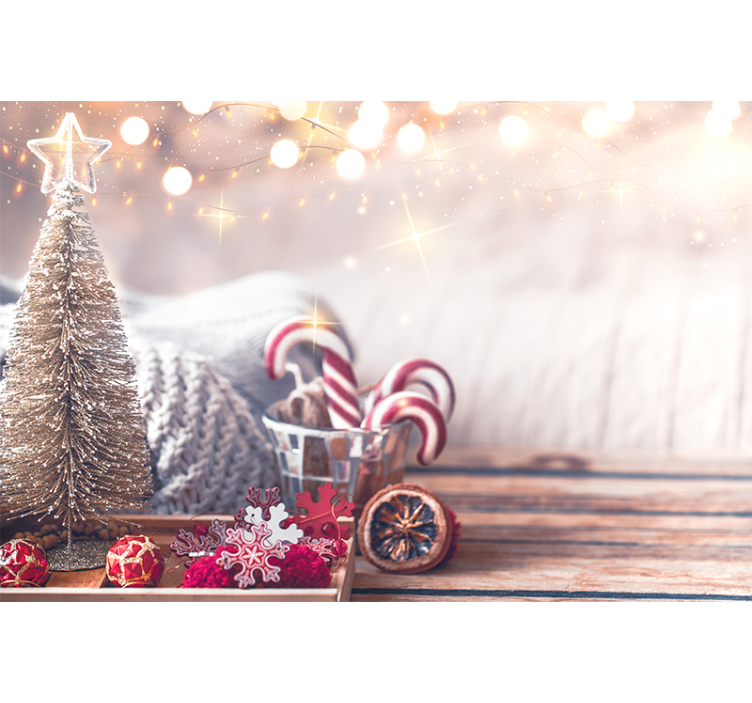 Joyful Holiday Spirit christmas mural - TenStickers