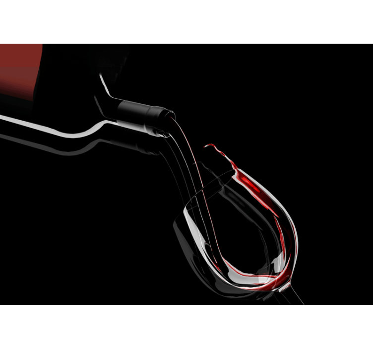 Wine Pouring Elegance music mural - TenStickers