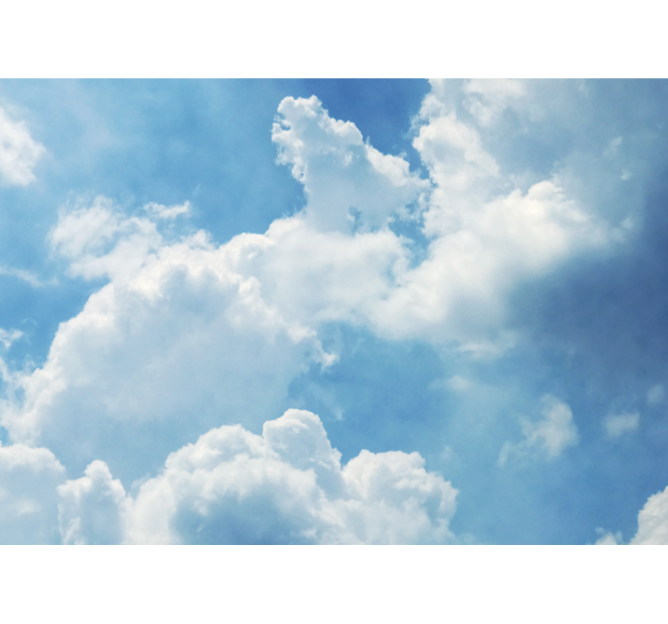 Sky mural cumulus cloud paradise - TenStickers