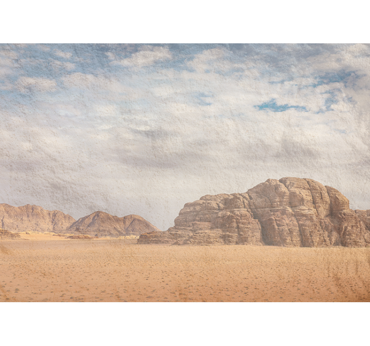 Desert mural desert rock formation art print - TenStickers