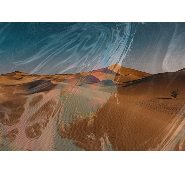 Golden Sands Landscape desert mural - TenStickers