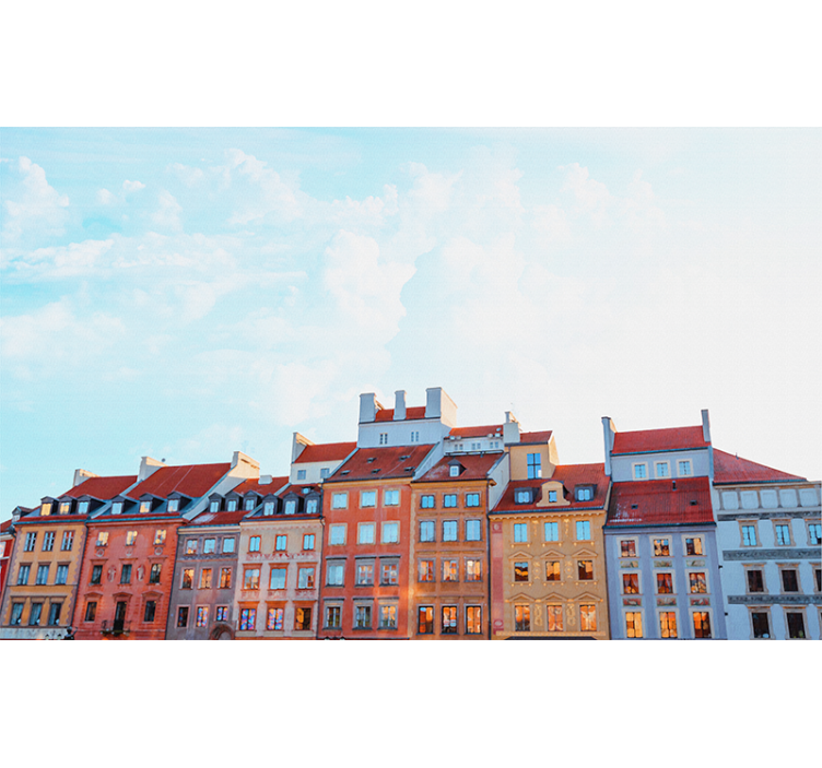 Polish Old Town in Lublin wall mural - TenStickers