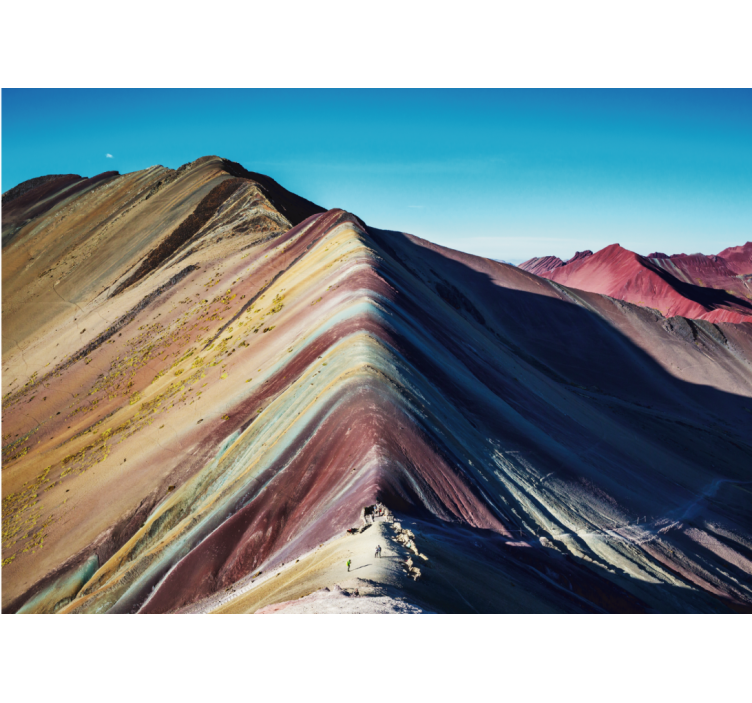 Mountain wall mural vibrant mountain range - TenStickers