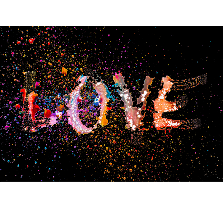 Drenching Affection Graffiti love wall mural - TenStickers