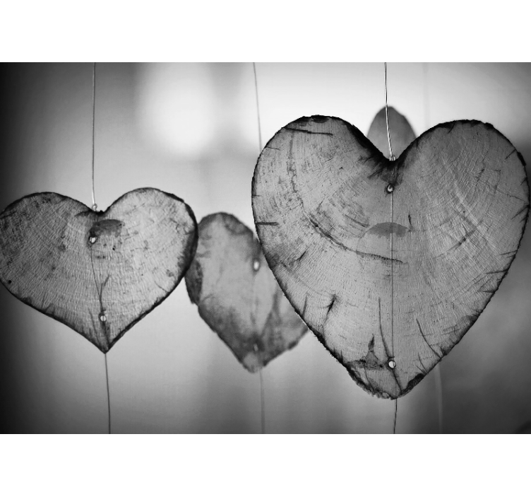 Heart Shaped Decor love wall mural - TenStickers