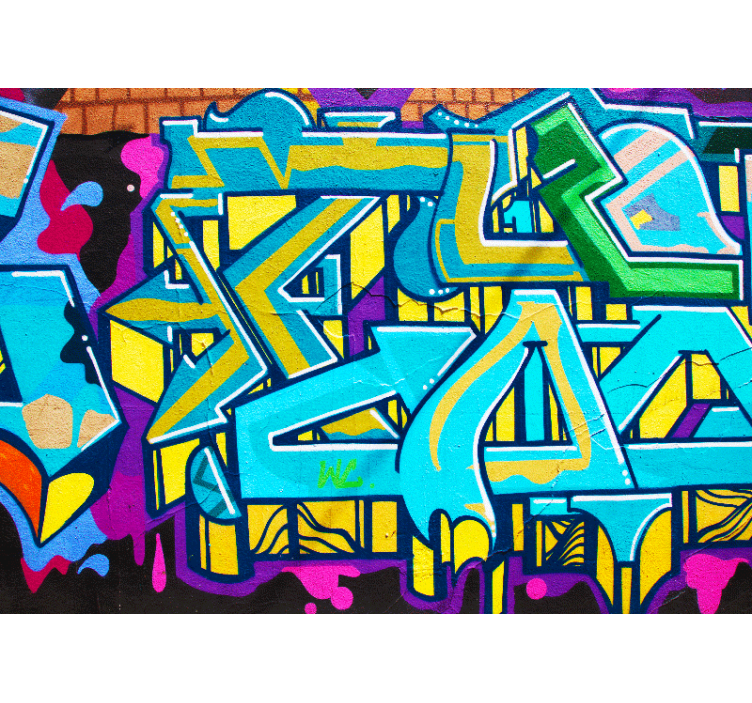 Colourful Graffiti Urban Art Wall Mural - TenStickers