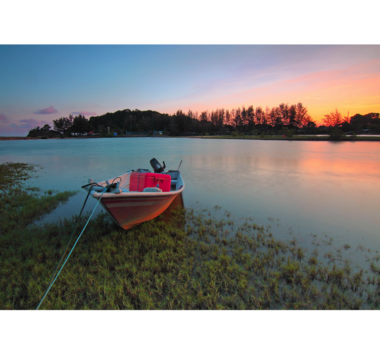 Tranquil Water Environment landscape mural wallpaper - TenStickers