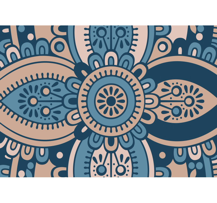 Floral Mandala Pattern texture wall mural - TenStickers