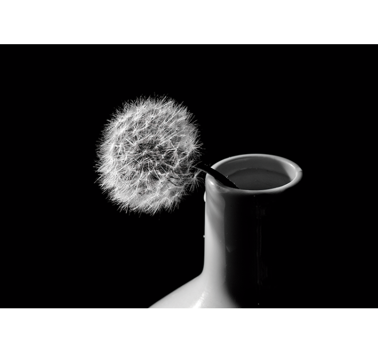 Dandelion mural dandelion in vase - TenStickers