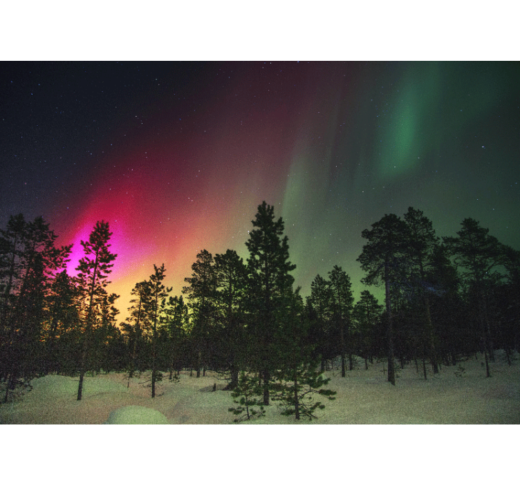 Aurora Borealis Display nature wall mural - TenStickers