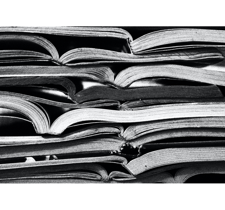 Stacked Open Pages wall mural - TenStickers