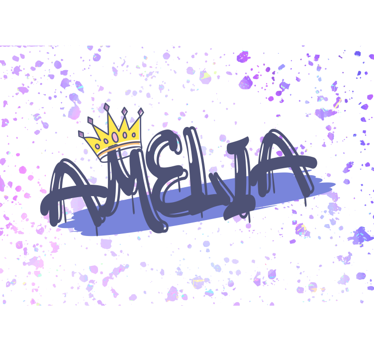 Mural quote customized name design - TenStickers