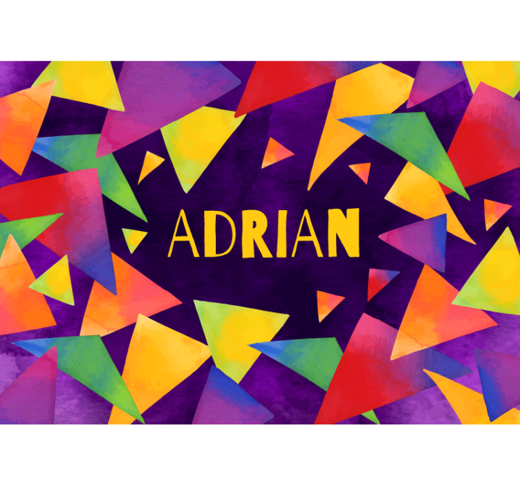 Custom geometric shapes children wall mural - TenStickers