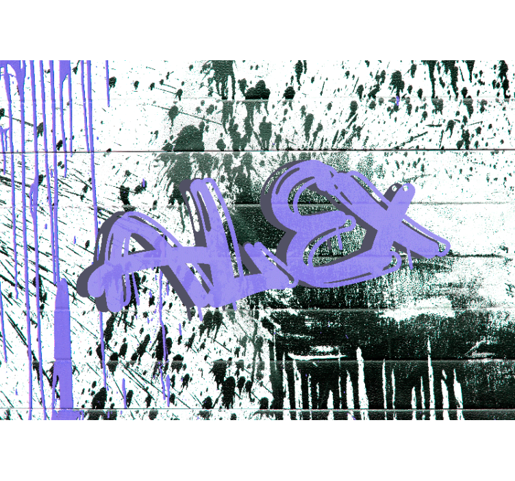 Customizable Urban Tag graffiti wall mural - TenStickers