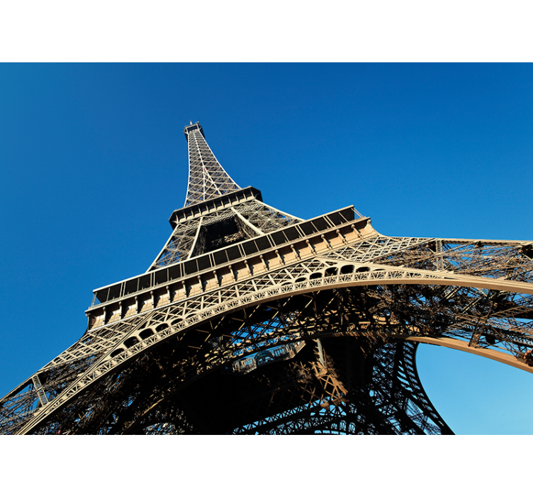 Eiffel tower from the ground paris wall mural - TenStickers