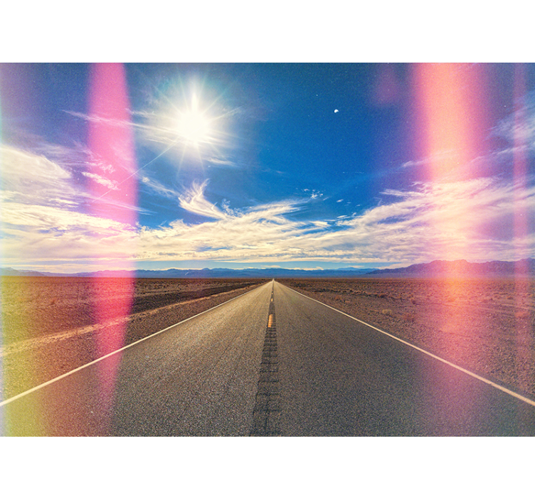 American desert road Wall Mural - TenStickers