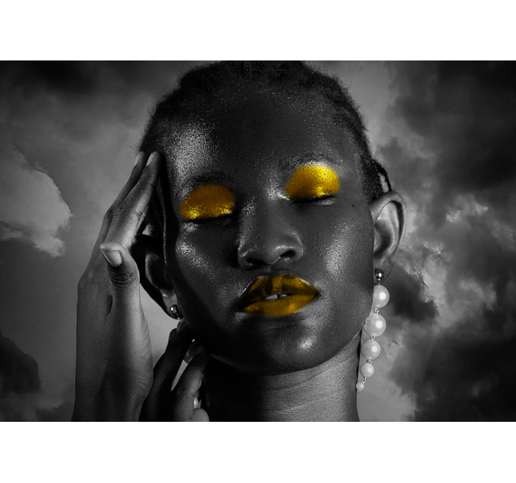 Striking Beauty Portrait people painting mural - TenStickers