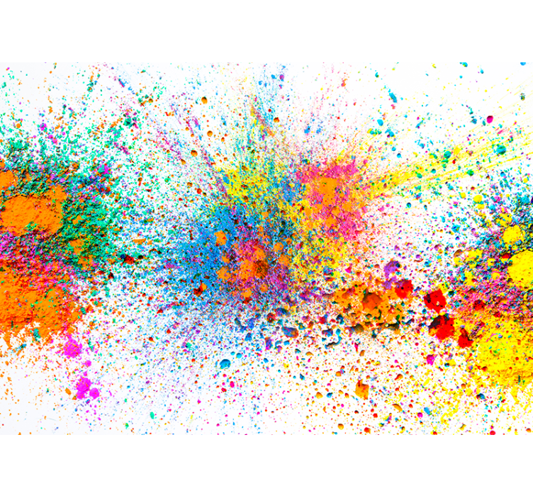 Vibrant Color Explosion abstract wall mural - TenStickers