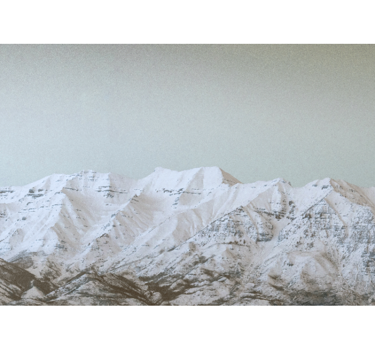 Snowy Landscape mountain wall mural - TenStickers