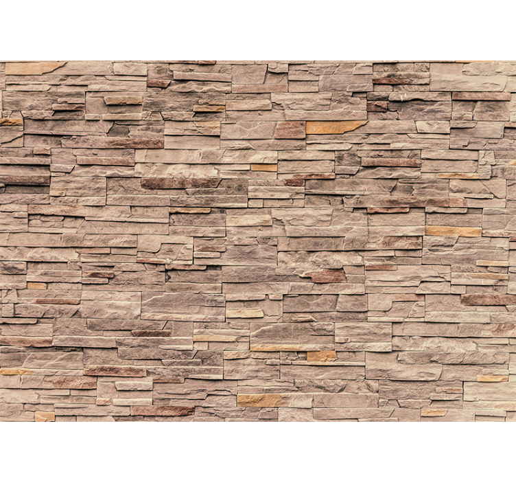 Stone wall mural natural stone design - TenStickers
