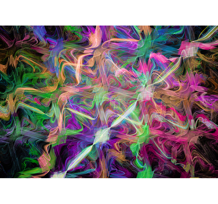 Colourful paint swirl Marriage Wall Murals - TenStickers