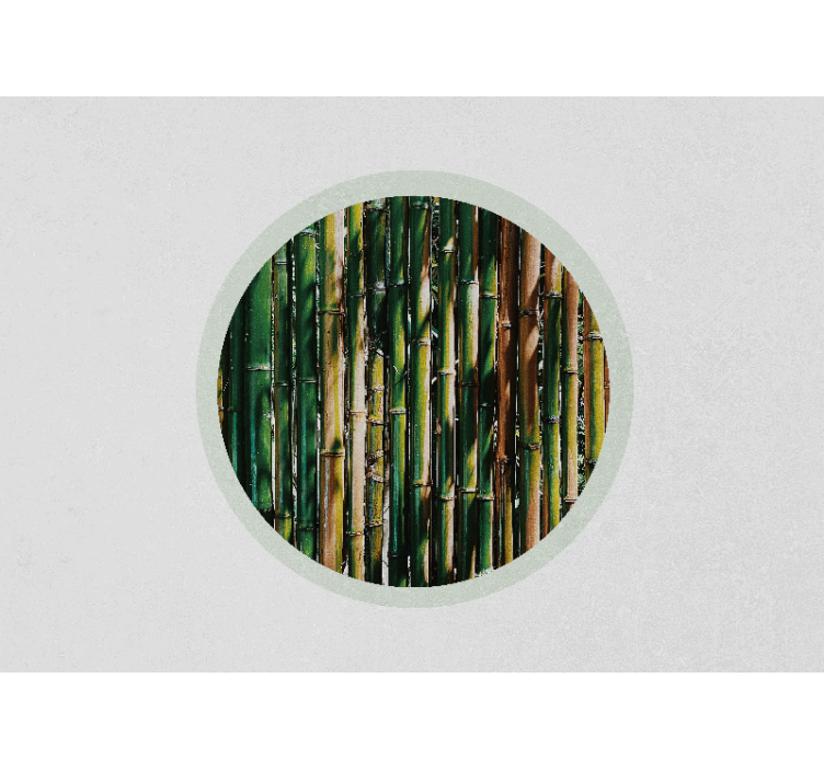 3d wall mural verdant bamboo grove - TenStickers