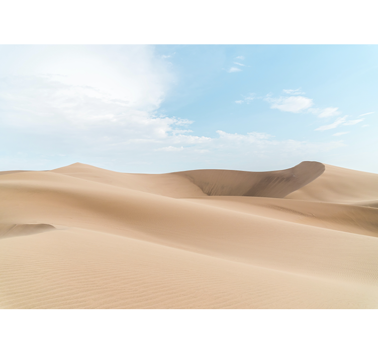 Desert mural serene sand dunes - TenStickers