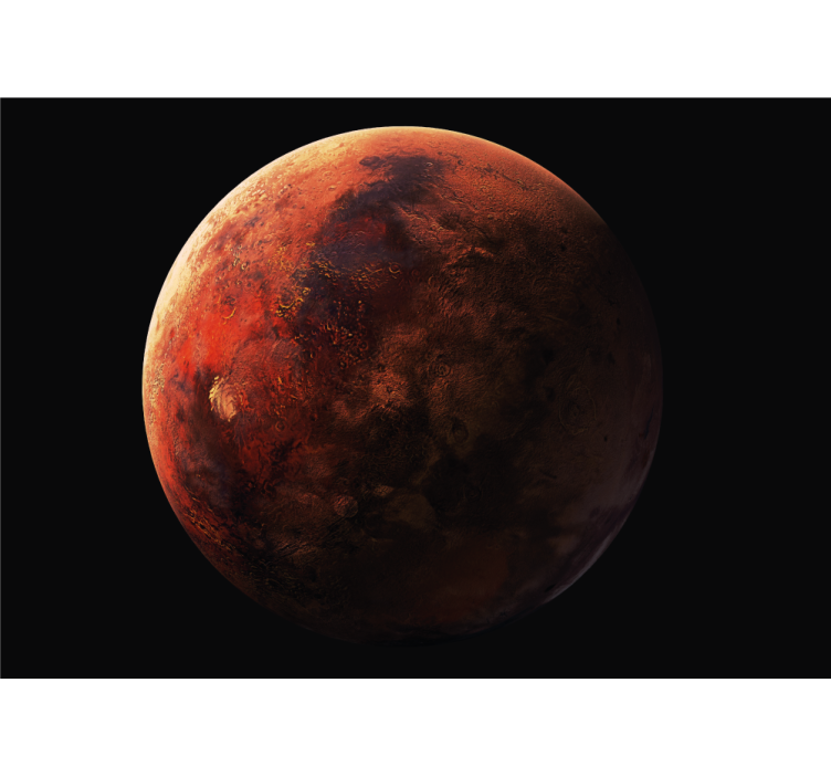 Space mural mars planet surface design - TenStickers