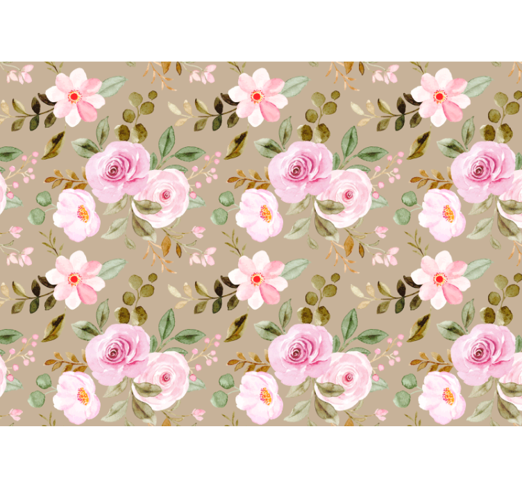 Floral Blossom Elegance flower mural - TenStickers