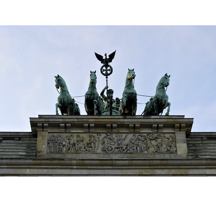 Berlin wall mural brandenburg gate sculpture - TenStickers