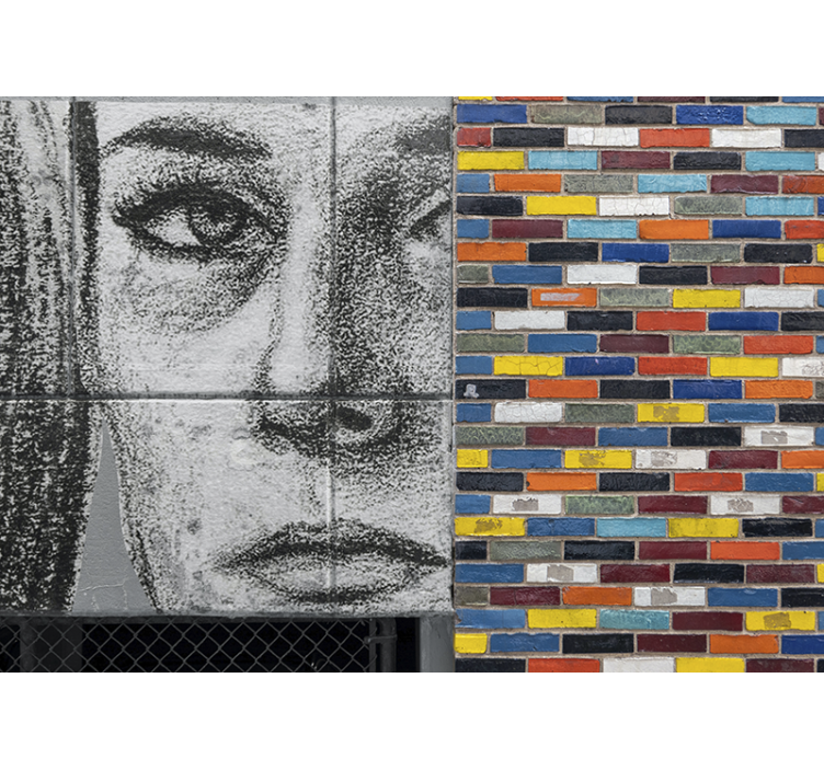 Hand drawn woman portait Classic Art Wall Mural - TenStickers