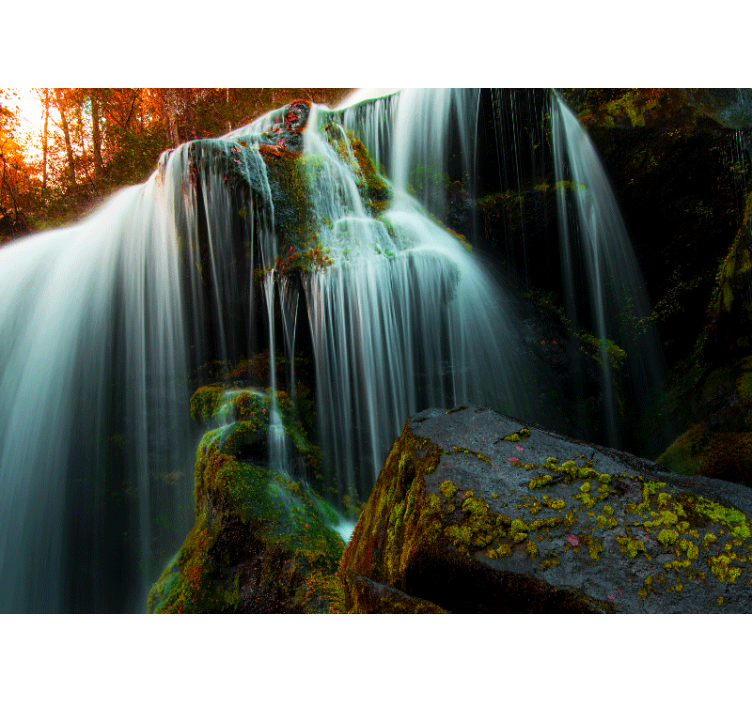 Waterfall mural gentle falling water - TenStickers