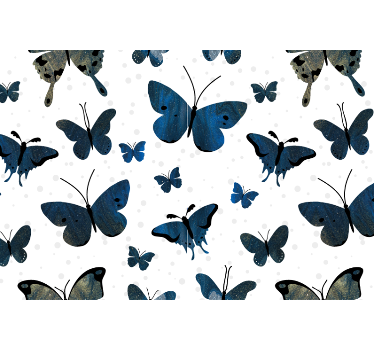 Elegant butterfly flying bathroom mural - TenStickers
