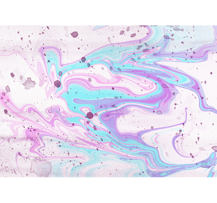 Abstract wall mural swirling pastel patterns - TenStickers