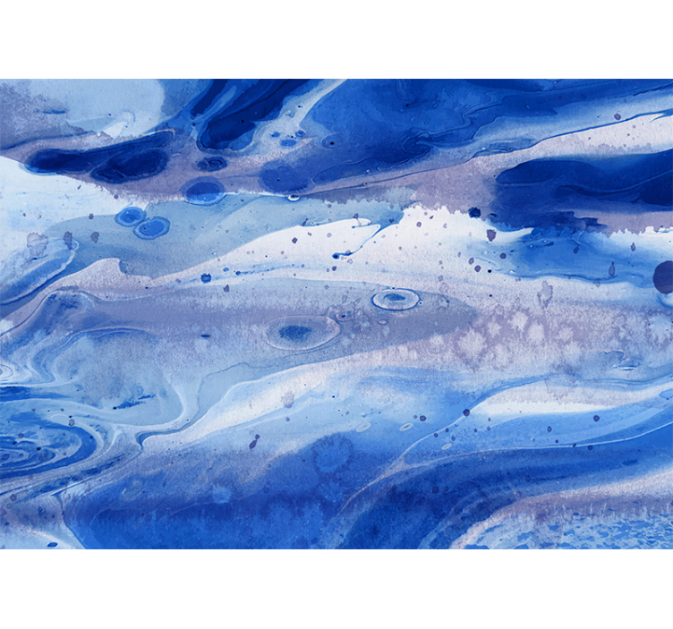 Abstract wall mural ocean wave designs - TenStickers