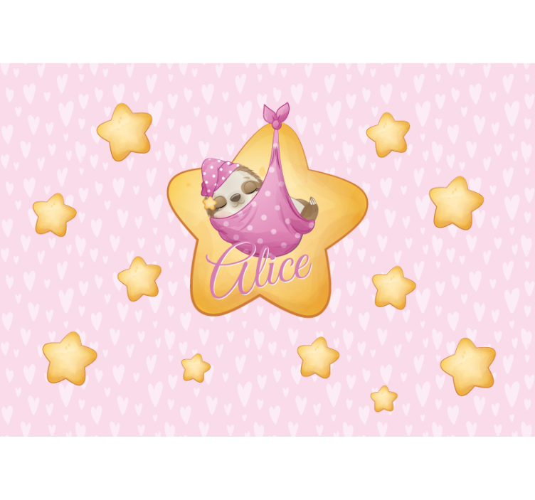 Nursery mural sloth in star - TenStickers