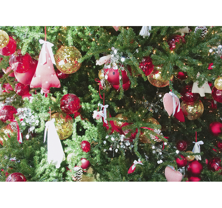 Christmas mural festive holiday decorations - TenStickers