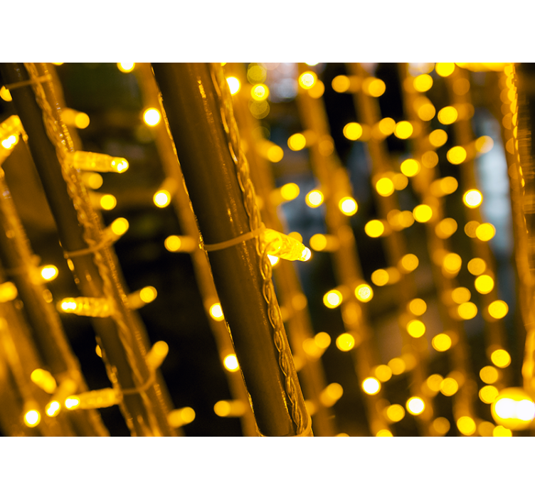 Glowing light patterns wall mural - TenStickers