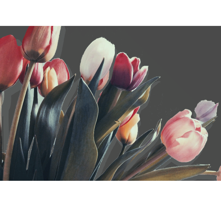 Flower mural tulip blossom arrangement - TenStickers