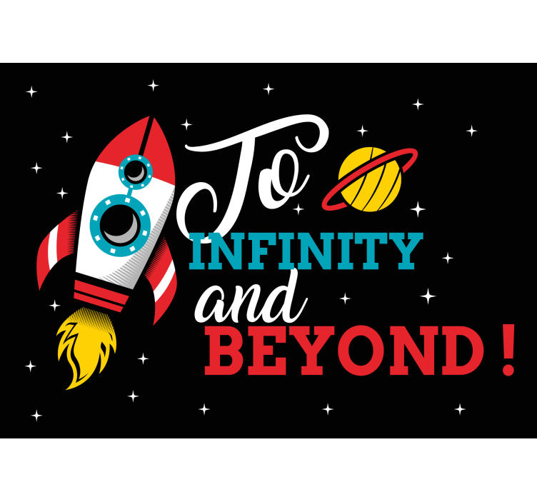 To Infinity And Beyond modern wall mural - TenStickers
