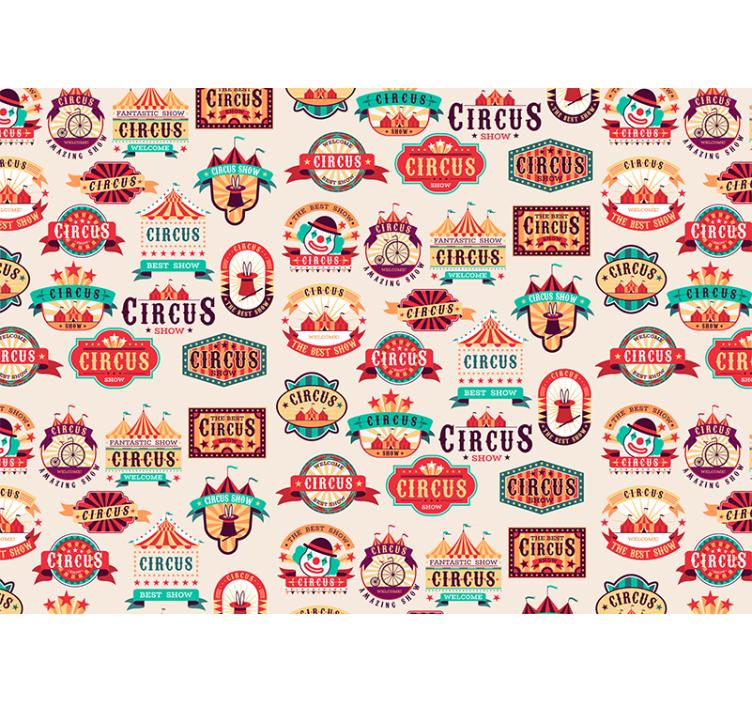Mural quote circus theme decor - TenStickers