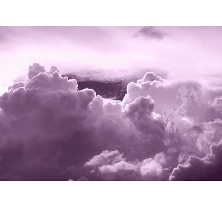 Purple clouds natural aesthetic Sky Wall Mural - TenStickers