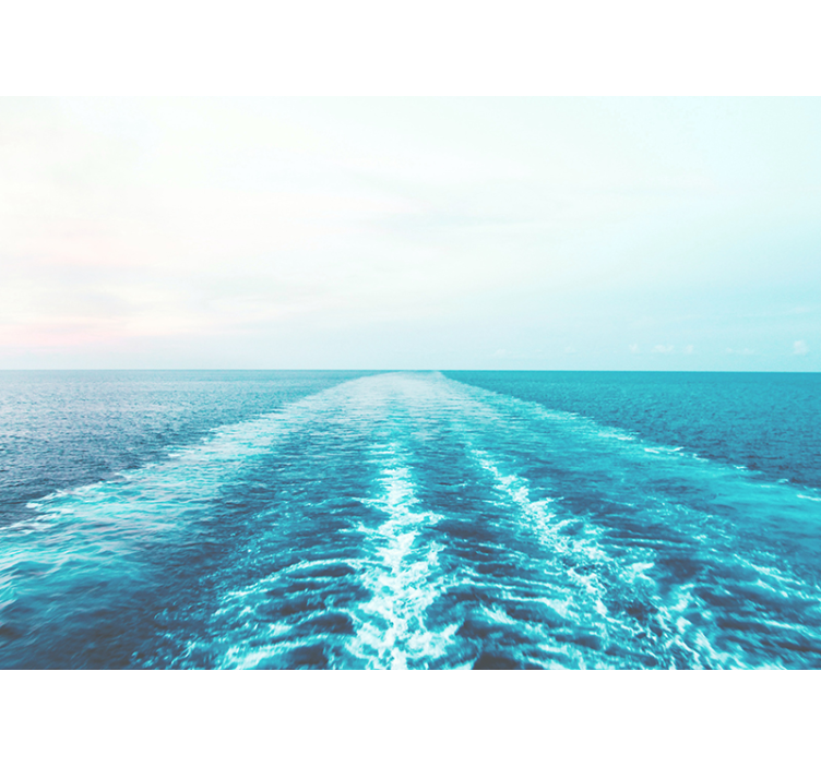 Sea mural ocean horizon vista - TenStickers