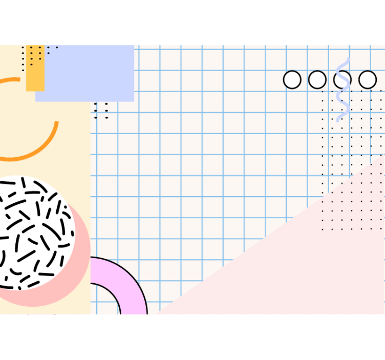 Abstract wall mural geometric shape design - TenStickers