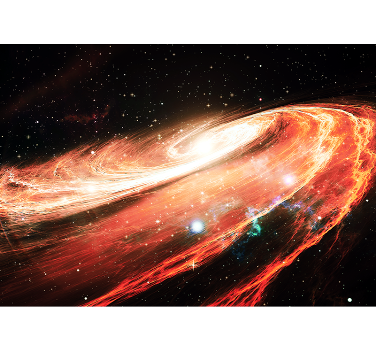 Space mural galactic spiral swirl - TenStickers