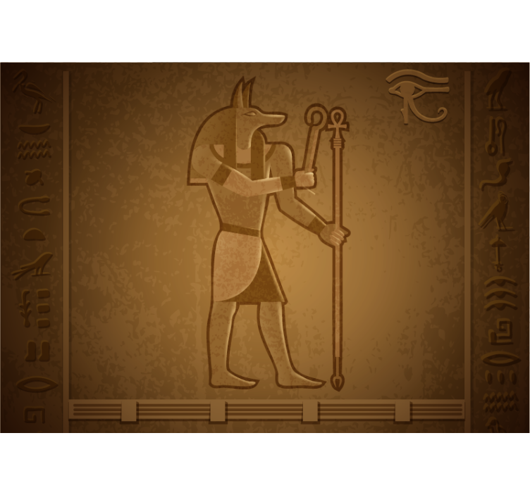 Animal wall mural of ancient egyptian deity - TenStickers