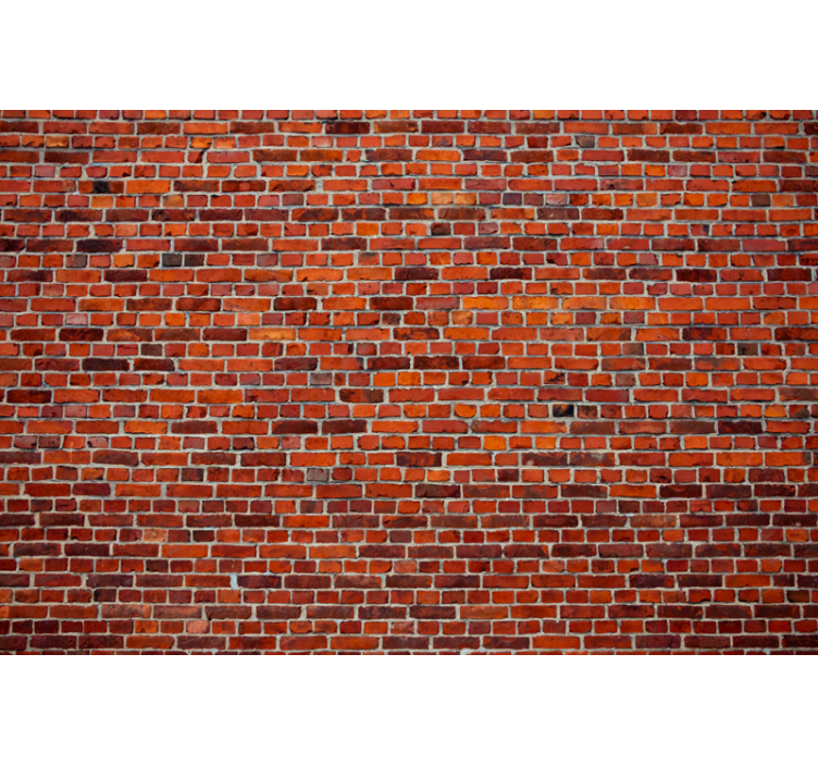 Brick wall mural rustic brick design - TenStickers