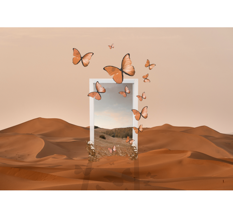 Flying Butterflies nature wall mural - TenStickers